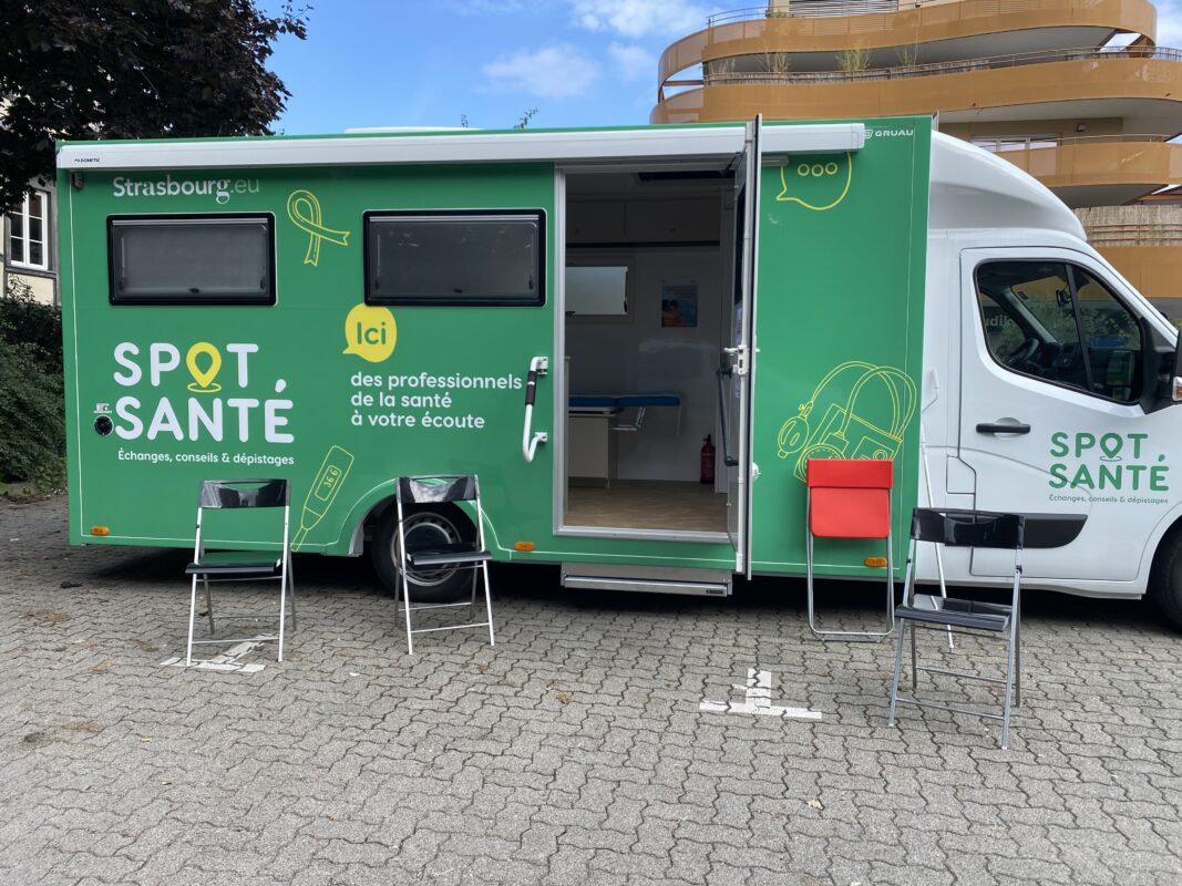 Bus santé sillonnant Strasbourg